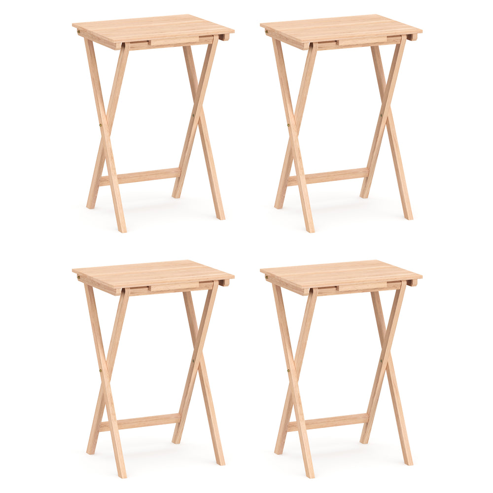 Beistelltisch Holz klappbar 4er Set natur
