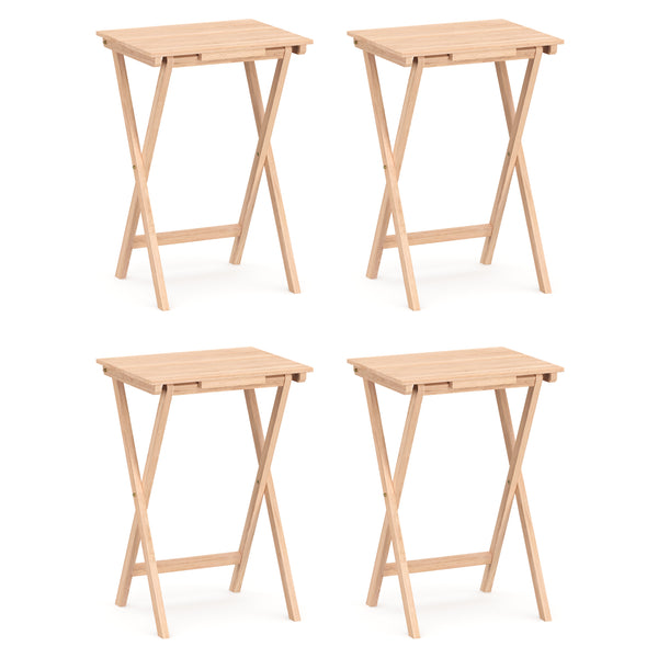 Beistelltisch Holz klappbar 4er Set natur