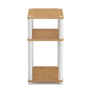 Beistelltisch INGOT 2er Set 34 x 30 x 60 cm braun/weiss