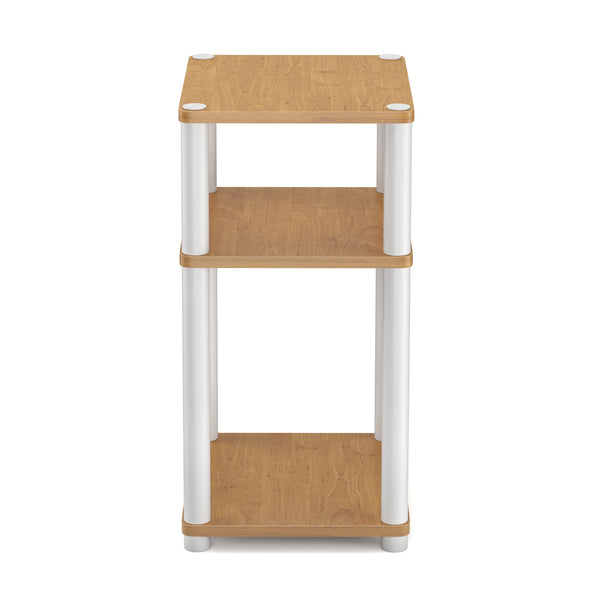 Beistelltisch INGOT 2er Set 34 x 30 x 60 cm braun/weiss