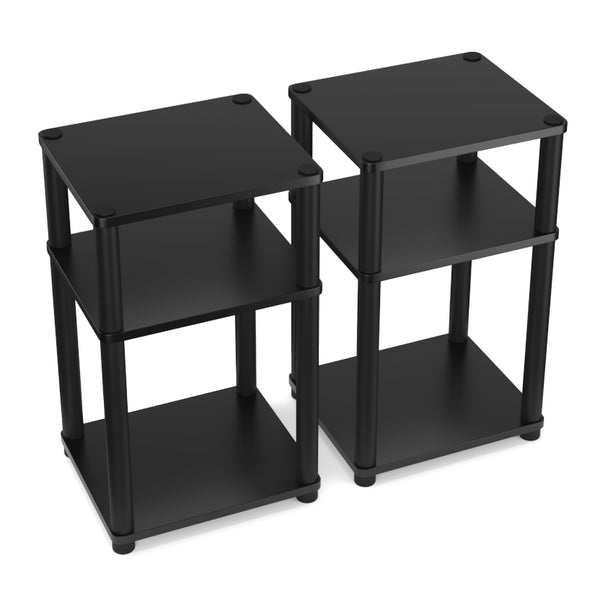 Beistelltisch INGOT 2er Set 34 x 30 x 58 cm schwarz