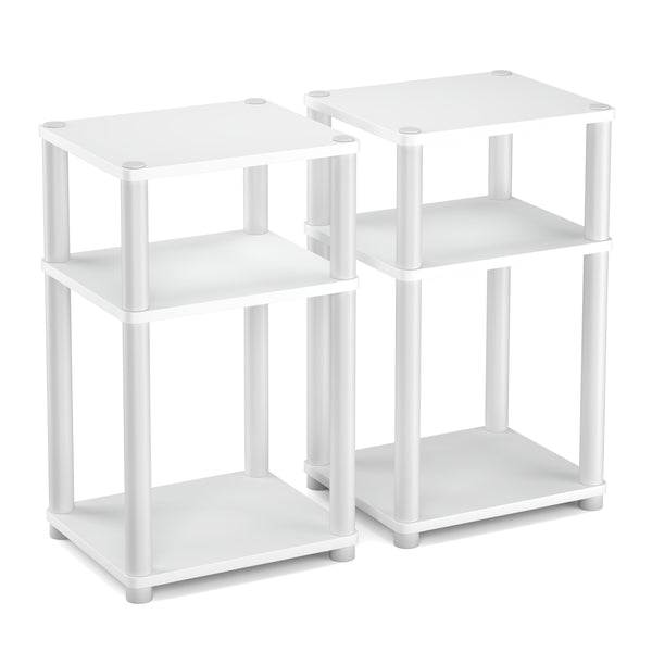 Beistelltisch INGOT 2er Set 34 x 30 x 60 cm weiss
