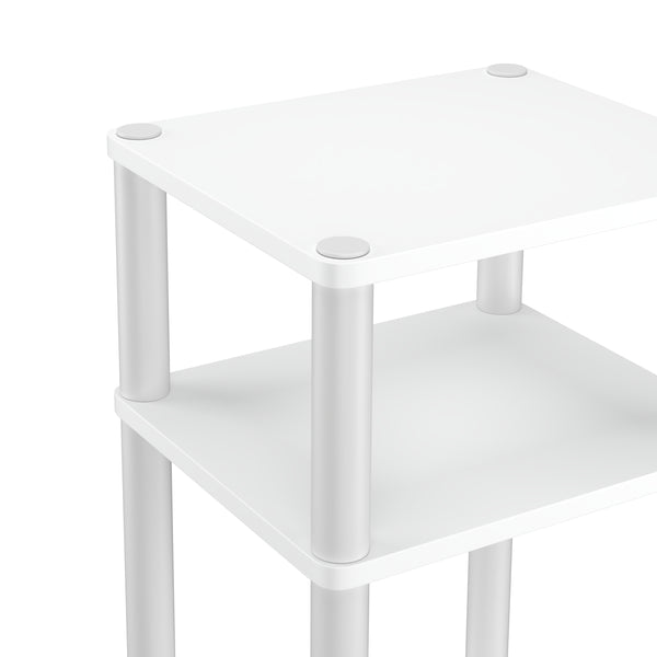 Beistelltisch INGOT 2er Set 34 x 30 x 60 cm weiss