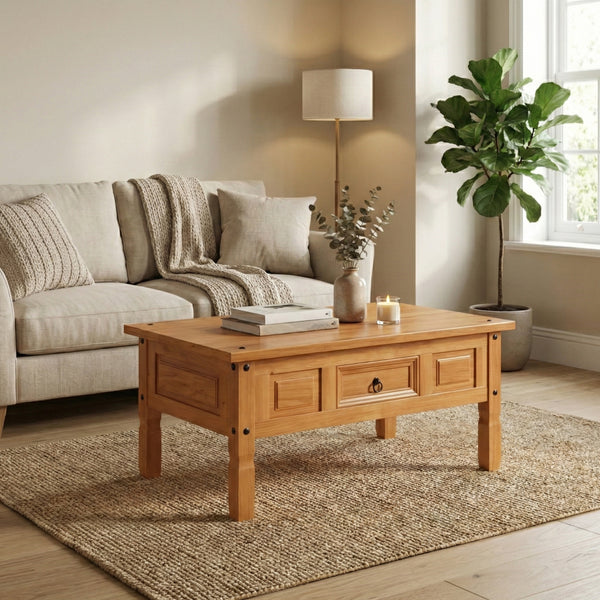 Beistelltisch JORGE 100 x 60 x 45 cm natur