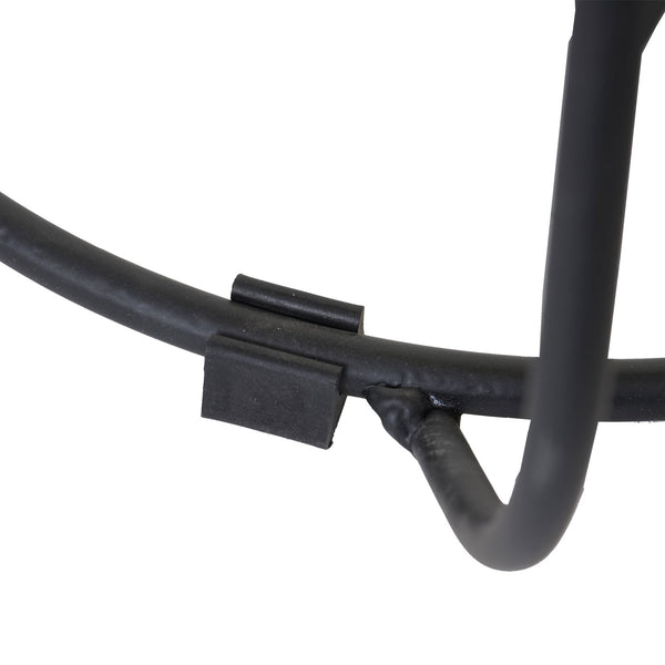 Beistelltisch Kaffeetisch, Industriedesign Echtholz Ø35cm