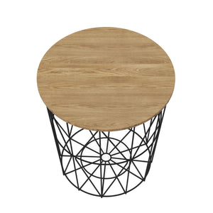 Beistelltisch Korb LORAS rund 40 cm