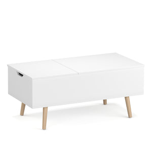Beistelltisch Laptoptisch NORDIC 101 x 51 x 44 cm weiss