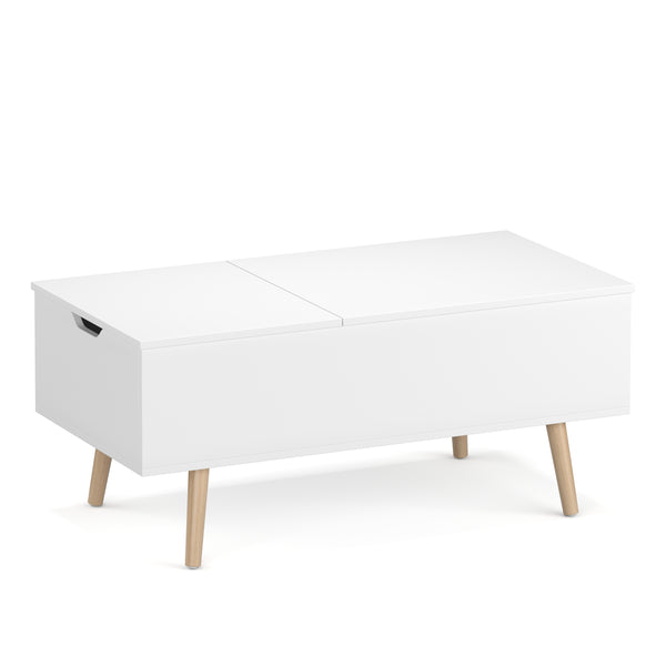 Beistelltisch Laptoptisch NORDIC 101 x 51 x 44 cm weiss