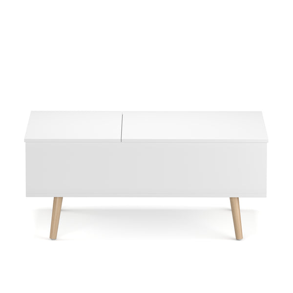 Beistelltisch Laptoptisch NORDIC 101 x 51 x 44 cm weiss
