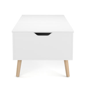 Beistelltisch Laptoptisch NORDIC 101 x 51 x 44 cm weiss