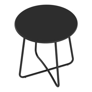 Beistelltisch Metall BELVRA rund 45 x 46 cm schwarz