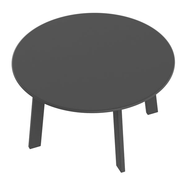 Beistelltisch Metall BERVIN rund 70 x 40 cm anthrazit