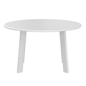 Beistelltisch Metall BERVIN rund 70 x 40 cm weiss