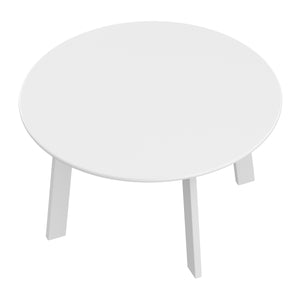 Beistelltisch Metall BERVIN rund 70 x 40 cm weiss