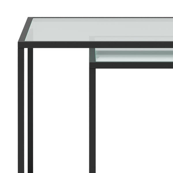 NITE metal side table, 2-piece set, black