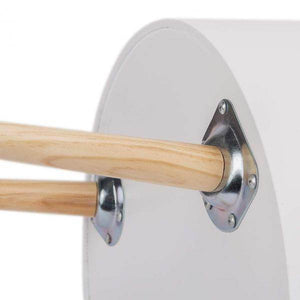 Beistelltisch mit Stauraum aus Holz in Weiss