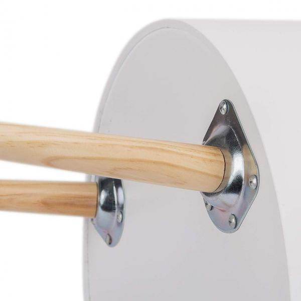 Beistelltisch mit Stauraum aus Holz in Weiss