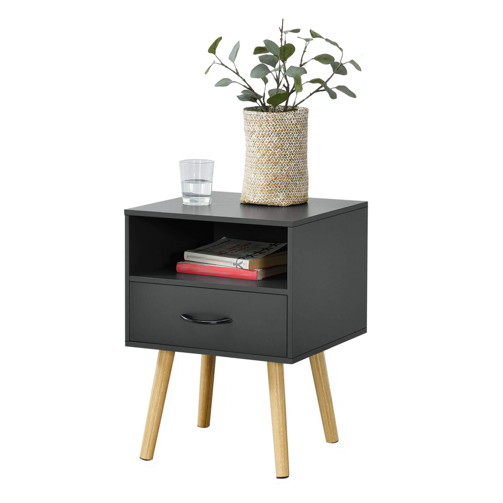Comodino/tavolino Gävle 57 x 42 x 40 cm Grigio scuro