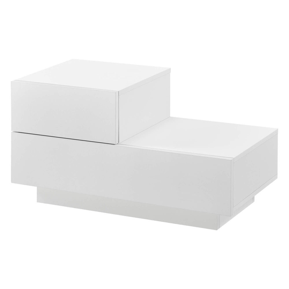 Comodino Sebokeng 38x70x35 cm con cassetto, bianco