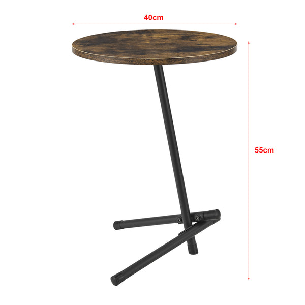 Table d'appoint Karup 55x40cm Ton bois foncé