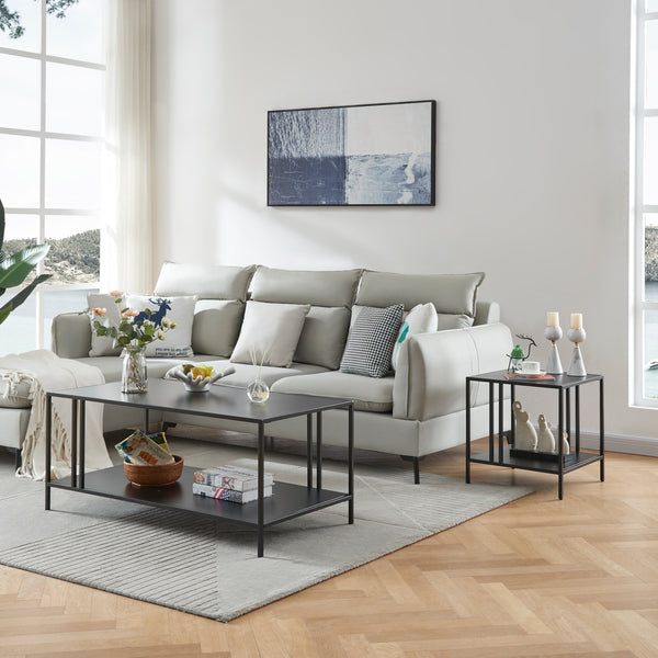 Beistelltisch Kumlinge 45x45x47cm Schwarz