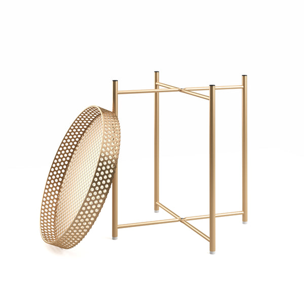 Beistelltisch RIMMA rund gold