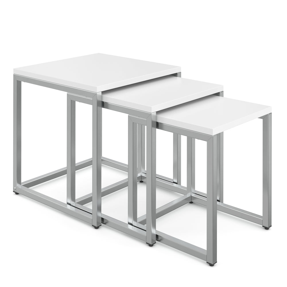 Beistelltisch SAVIN 3-teilig weiss