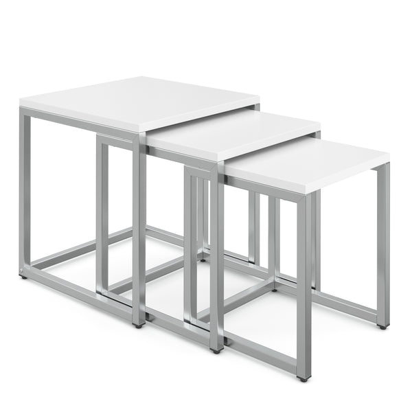 Beistelltisch SAVIN 3-teilig weiss