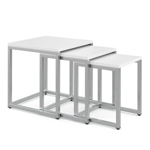 Beistelltisch SAVIN 3-teilig weiss