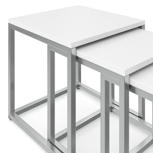 Beistelltisch SAVIN 3-teilig weiss