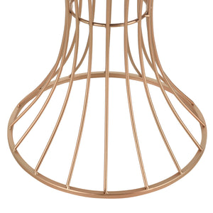 Tavolino Sablier Ø 38 cm forma a clessidra rame 