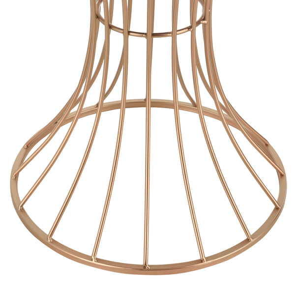 Tavolino Sablier Ø 38 cm forma a clessidra rame 