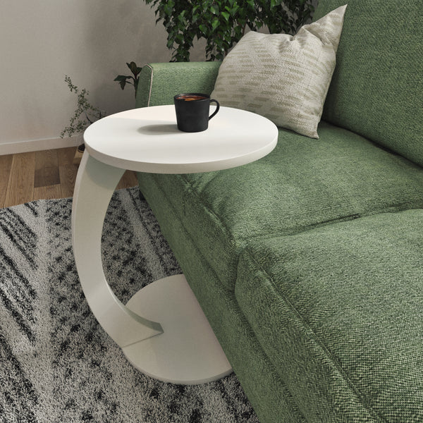 Beistelltisch Holeby 56x38cm Weiss