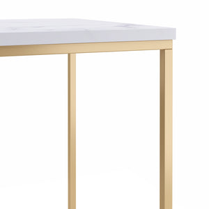 Beistelltisch TYRA weiss/gold