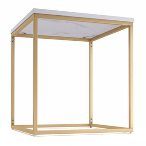 Beistelltisch TYRA weiss/gold