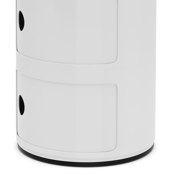 Beistelltisch VLADIK rund mit Stauraum 32 x 58 cm weiss