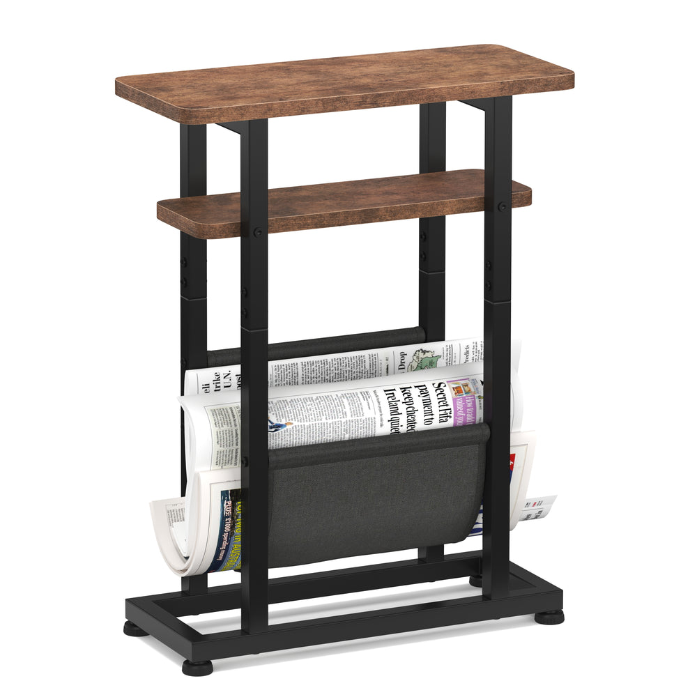 Beistelltisch Vintage BONITA mit Zeitungsablage 42 x 18 x 55 cm
