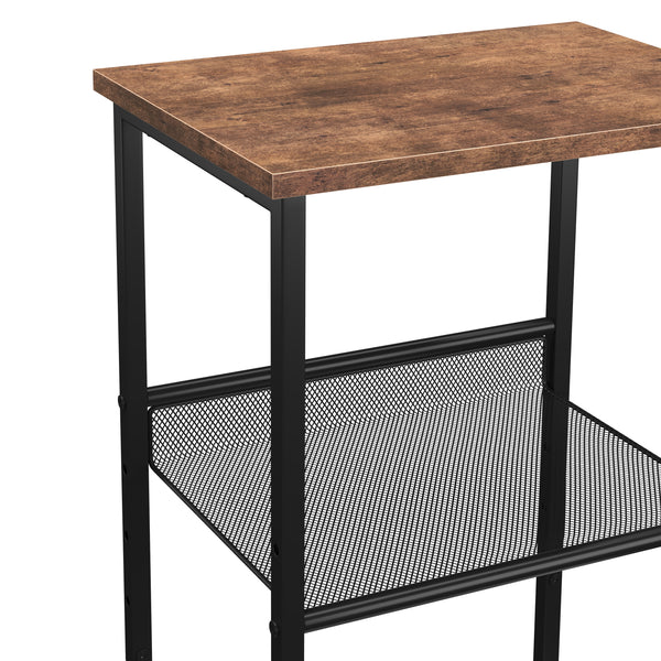 Beistelltisch Vintage BONITA mit 3 Ablagen 38 x 28 x 74 cm