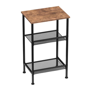 Beistelltisch Vintage BONITA mit 3 Ablagen 38 x 28 x 74 cm