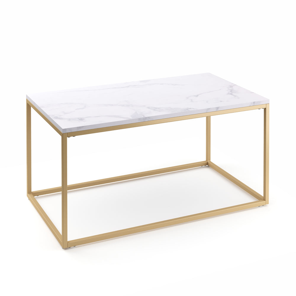 Beistelltisch ZARA weiss/gold