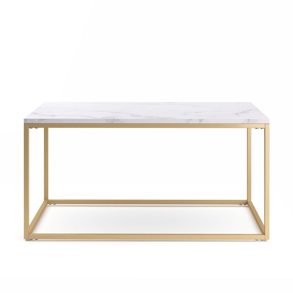 Beistelltisch ZARA weiss/gold