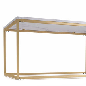 Beistelltisch ZARA weiss/gold