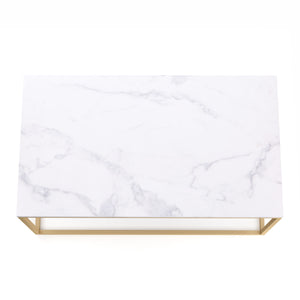 Beistelltisch ZARA weiss/gold
