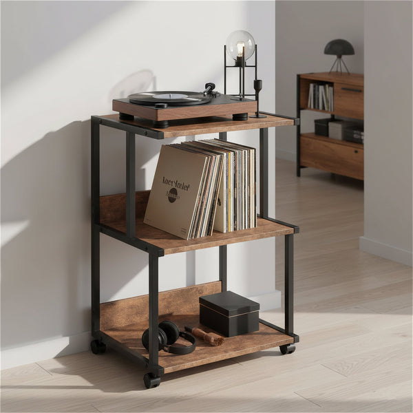 Beistelltisch für Plattenspieler Vintage BONITA 50 x 41 x 75 cm