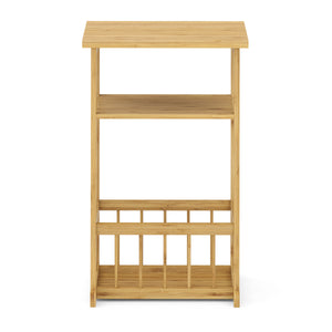 Beistelltisch Bambus mit Zeitungsablage 45 x 37 x 72 cm natur