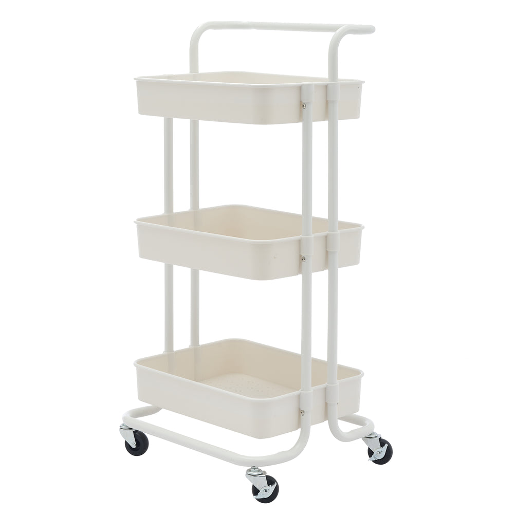 Carrello bianco a 3 ripiani