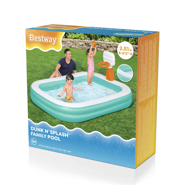 Bestway Kinderpool Dunk'n Splash 251 x 168 x 102 cm