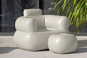 Luftsessel mit Fusshocker Comfi Cube Lounger