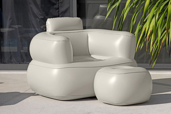 Luftsessel mit Fusshocker Comfi Cube Lounger