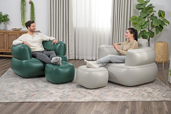 Luftsessel mit Fusshocker Comfi Cube Lounger